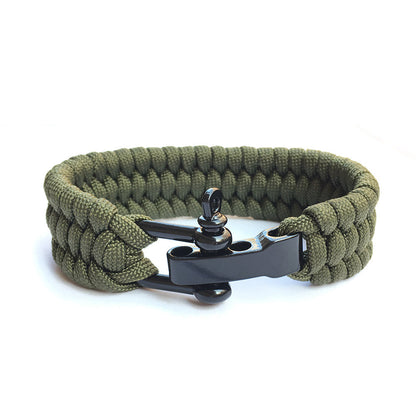 PHOENIXES™ Outdoor Mountaineering Camping Emergency Seven-core Parachute Cord Woven Bracelet