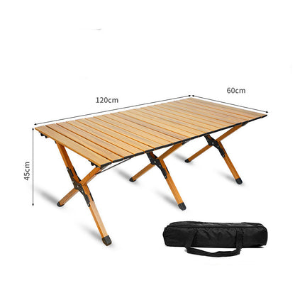 PHOENIXES™ Outdoor Solid Wood Beech Table -Camping Folding Table