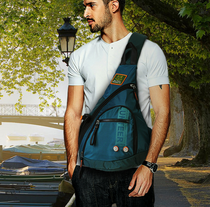 PHOENIXES™ Men Oxford Sling Knapsack