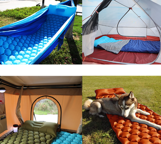 PHOENIXES™ Outdoor Camping Inflatable Honeycomb Mattress Tent Sleeping Mat