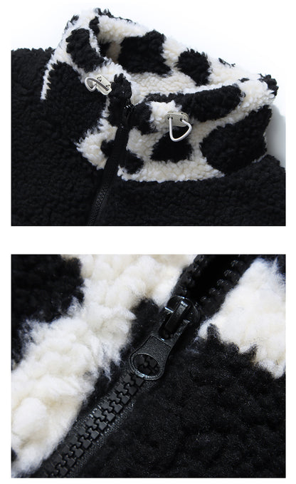 PHOENIXES™ Unisex Camouflage Panda Cow Spotted Lamb Wool Coat