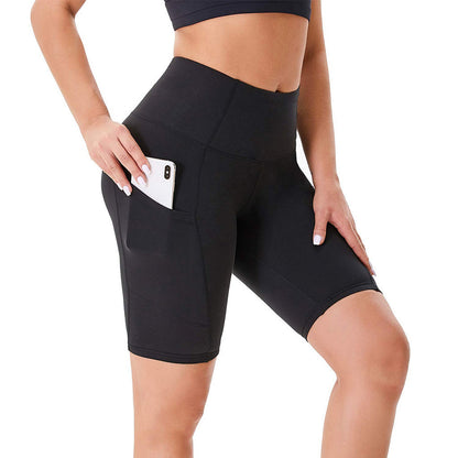 PHOENIXES™ Double Side Pocket Sports Tights Yoga Women Running Shorts