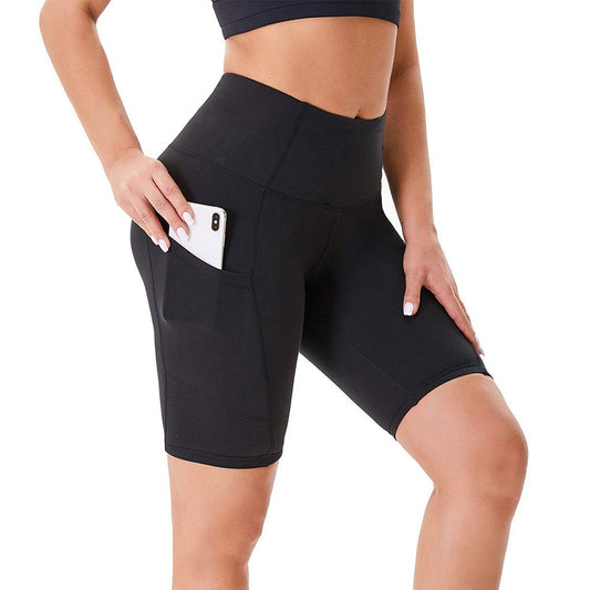 PHOENIXES™ Double Side Pocket Sports Tights Yoga Women Running Shorts