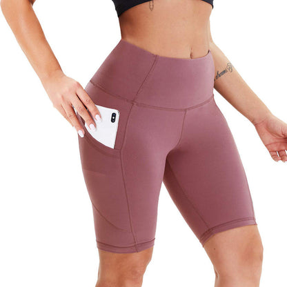 PHOENIXES™ Double Side Pocket Sports Tights Yoga Women Running Shorts