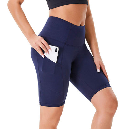 PHOENIXES™ Double Side Pocket Sports Tights Yoga Women Running Shorts