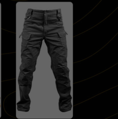 PHOENIXES™ Spring and Autumn IX7 tactical trousers men's outdoor overalls multi-pocket straight training pants