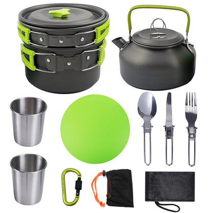 PHOENIXES™ Outdoor Camping Cookware ,Cutlery Utensils , Hiking Picnic Camping Cookware Set