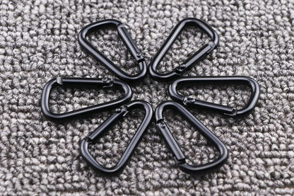 PHOENIXES™ Manufacturer Supplies 4 D Shaped Electrophoresis Micro Sub Black Aluminum Alloy Mountaineering Buckle