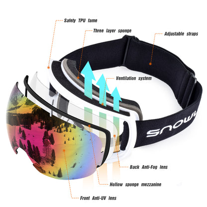 PHOENIXES™ Unısex New double-layer anti-fog ski goggles