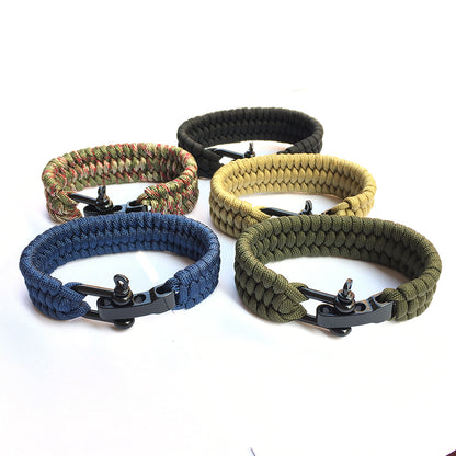 PHOENIXES™ Outdoor Mountaineering Camping Emergency Seven-core Parachute Cord Woven Bracelet