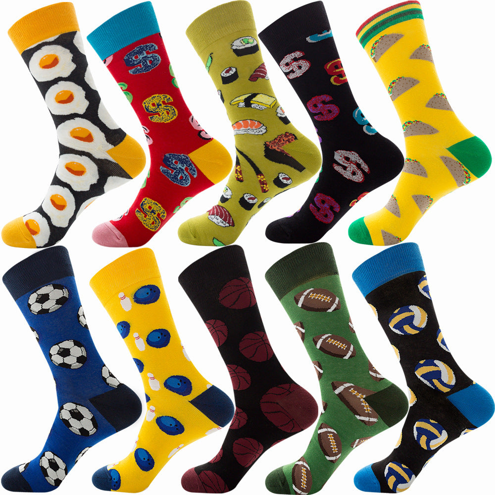 PHOENIXES™ Diamond Shaped Animal Socks For Men, Fruit Cotton Socks