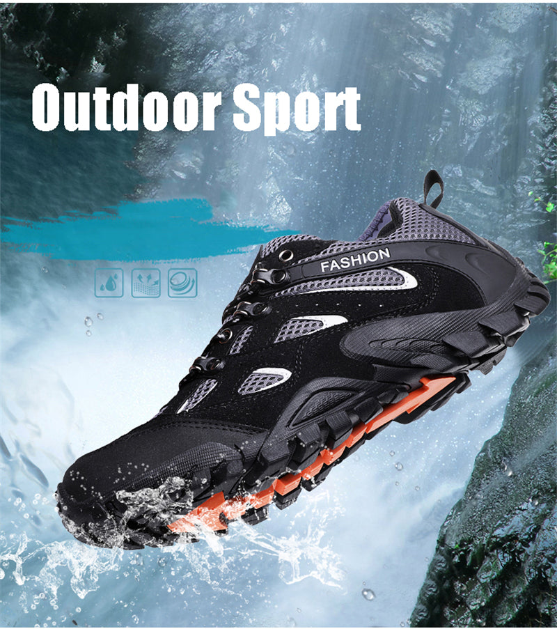 PHOENIXES™ Trekking Shoes Male Anti-Skid Walking Sneakers For Climbing Mountaineering Camping