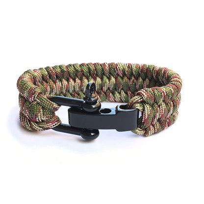 PHOENIXES™ Outdoor Mountaineering Camping Emergency Seven-core Parachute Cord Woven Bracelet