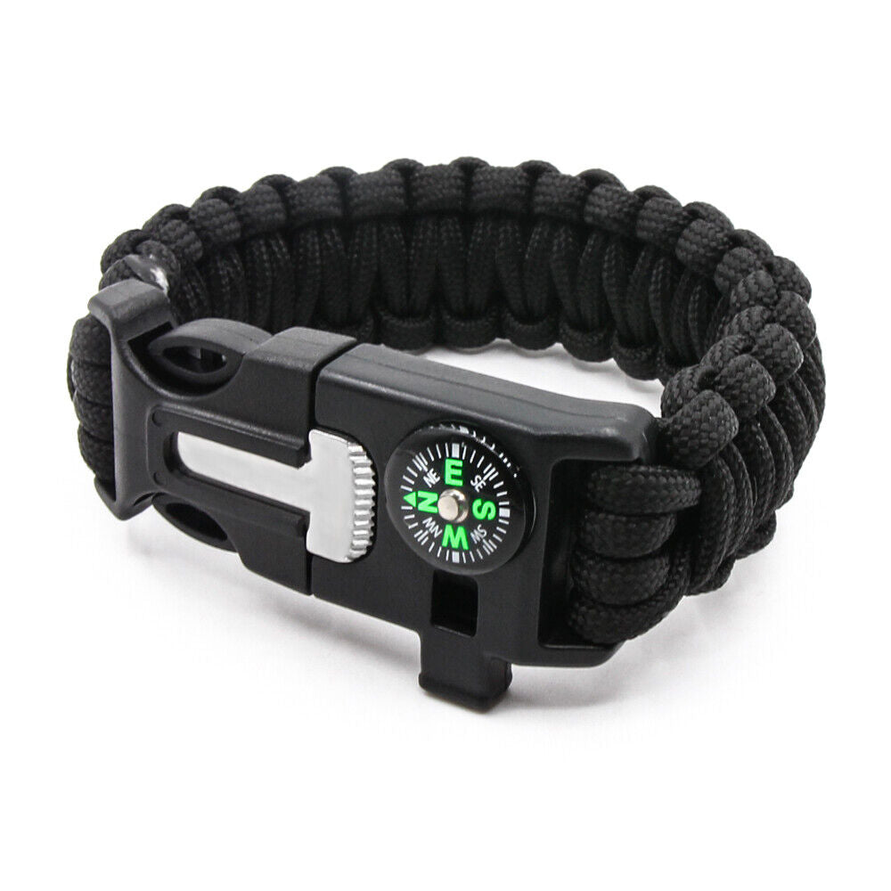 PHOENIXES™ Emergency Paracord Bracelets, Survival Bracelet With Embedded Compass Whistle Survival Fire