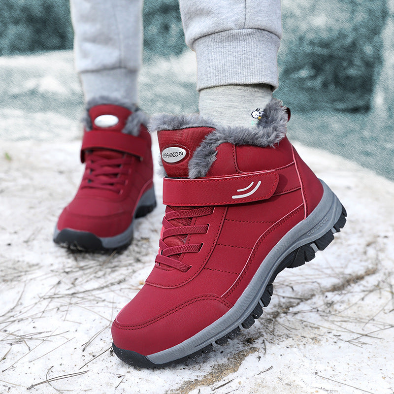 PHOENIXES™ For The Winter High-top With Velvet Thick Cotton Non-slip  Snow Boots