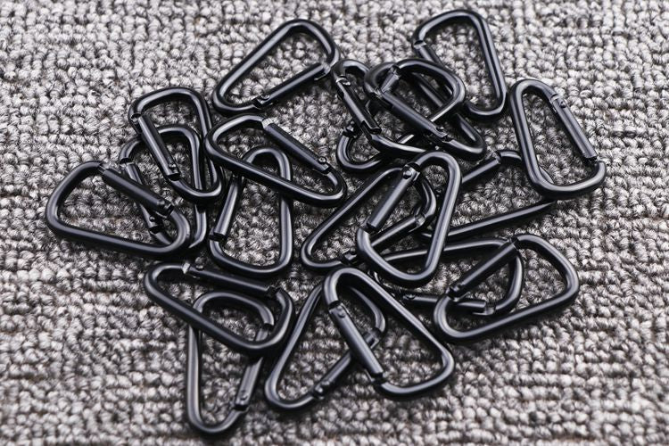 PHOENIXES™ Manufacturer Supplies 4 D Shaped Electrophoresis Micro Sub Black Aluminum Alloy Mountaineering Buckle