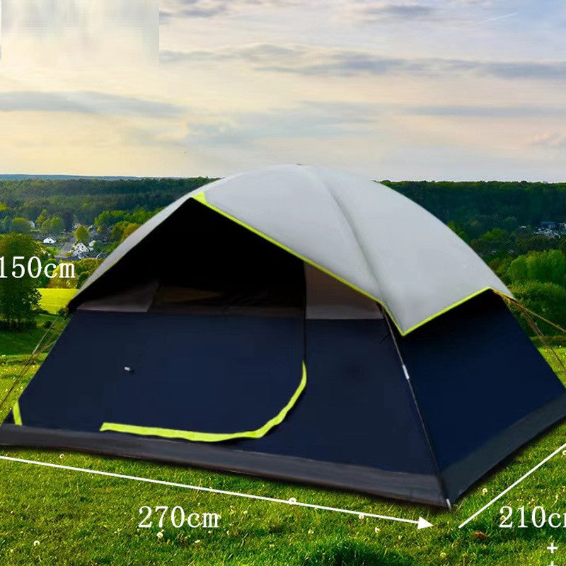 PHOENIXES™ 4 Person Black Coated Darkroom Tent For Camping Family  Tents