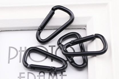 PHOENIXES™ Manufacturer Supplies 4 D Shaped Electrophoresis Micro Sub Black Aluminum Alloy Mountaineering Buckle