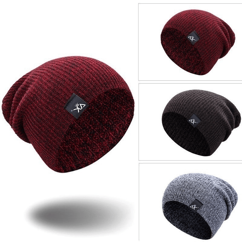 PHOENIXES™ Unisex Fashionable Knitted Beanie, Winter Wool Elastic Hat For Outdoor Cycling, Camping, Travel Winter Beanie Hat Acrylic Knit Hats For Men Women