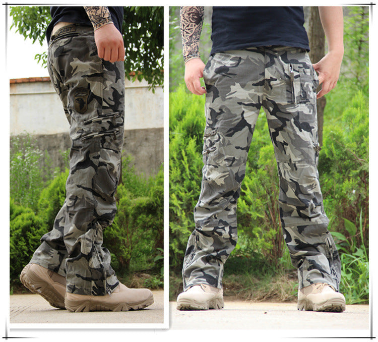 PHOENIXES™ Mountaineering Pants Men's Loose Straight Leg Long Camouflage Army Pants