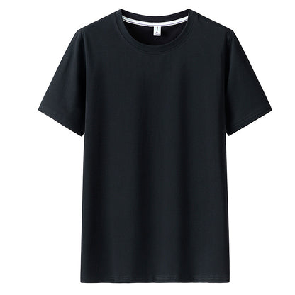 PHOENIXES™ Men Short Sleeve Round Neck Solid Color T-Shirt