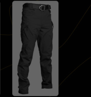 PHOENIXES™ Spring and Autumn IX7 tactical trousers men's outdoor overalls multi-pocket straight training pants