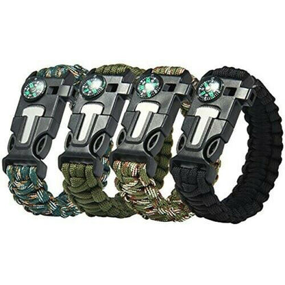 PHOENIXES™ Emergency Paracord Bracelets, Survival Bracelet With Embedded Compass Whistle Survival Fire