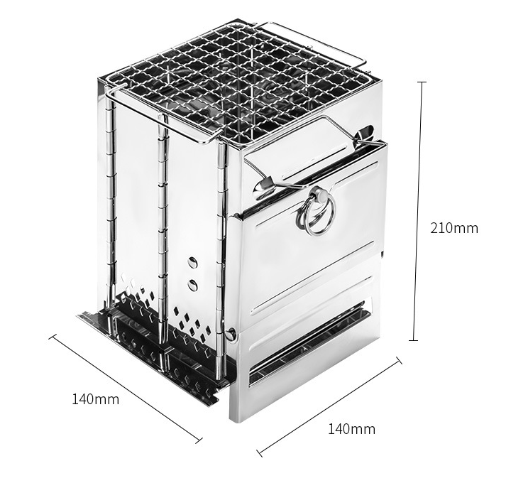 PHOENIXES™ Stainless Steel Firewood Stove Camping Portable Folding