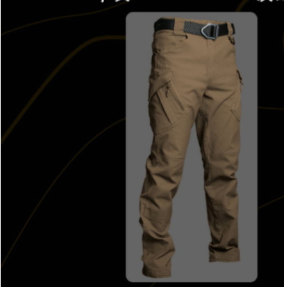 PHOENIXES™ Spring and Autumn IX7 tactical trousers men's outdoor overalls multi-pocket straight training pants