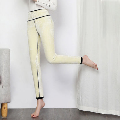 PHOENIXES™ Velvet Padded  Women High Waist Stretch Thermal Pants Cotton Trousers