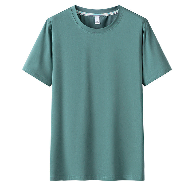 PHOENIXES™ Men Short Sleeve Round Neck Solid Color T-Shirt