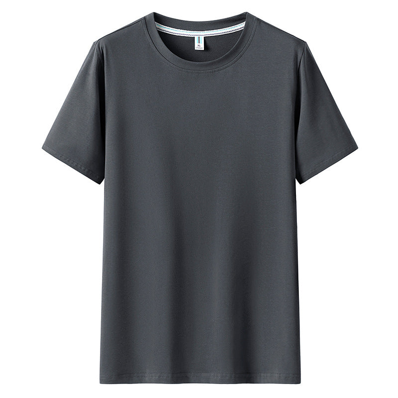 PHOENIXES™ Men Short Sleeve Round Neck Solid Color T-Shirt