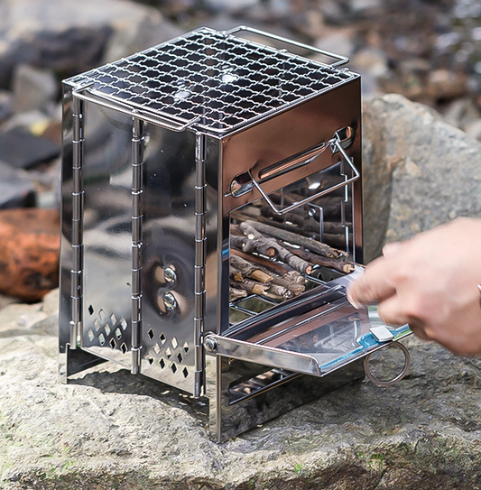 PHOENIXES™ Stainless Steel Firewood Stove Camping Portable Folding