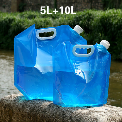 PHOENIXES™ PVC Outdoor Camping Hiking Foldable Portable Water Bags Container