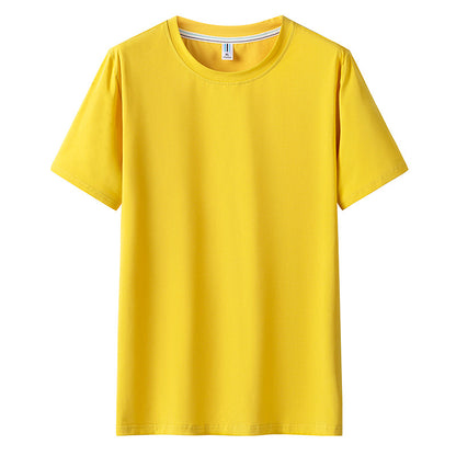 PHOENIXES™ Men Short Sleeve Round Neck Solid Color T-Shirt