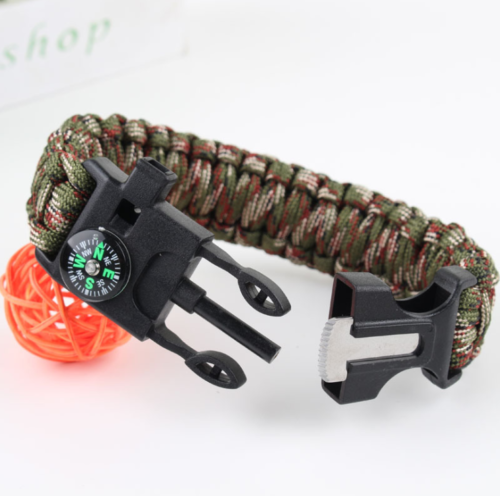 PHOENIXES™ Emergency Paracord Bracelets, Survival Bracelet With Embedded Compass Whistle Survival Fire