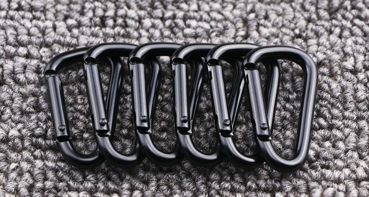 PHOENIXES™ Manufacturer Supplies 4 D Shaped Electrophoresis Micro Sub Black Aluminum Alloy Mountaineering Buckle