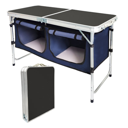 PHOENIXES™ Popular Camping Folding Table With Cloth Cabinet